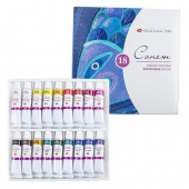 Набор художественных акриловых красок "Сонет" 18 туб х 10мл Набор художественных акриловых красок "Сонет" 18 туб х 10мл