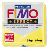 Пластика "Fimo effect", брус 56гр.Полупрозр. Желтый