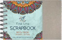 Блокнот для зарисовок SCRAPBOOK А4 горизонтальный, 10л., на гребне, флаер
