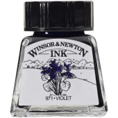 Тушь Winsor&Newton для рисования, фиолетовый , флакон c пипеткой 14мл