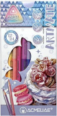 Набор цветных двухсторонних пастельных карандашей ACMELIAE Pastel Artmate 12шт/24цв в карт. футляре
