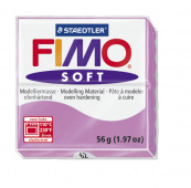 Пластика "Fimo soft", брус 56гр. Лаванда