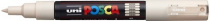 Маркер на водной основе UNI POSCA PC-1М, 0,7мм овальный, №45 Бежевый