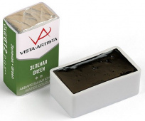 Акварель в кювете художественная 2.5 мл "VISTA-ARTISTA" VAW 612 зеленая