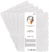 Бумага для акварели Лилия Холдинг 56х76 см 300 г, белая, хлопок 100% (1 лист), (Пачка 5 листов)