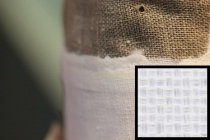 Холст грунтованный, масляным грунтом, в рулоне Лён 1 х 2м "Живописный" № 914 "4 Пальца"