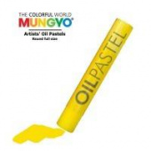 Пастель масляная круглая 10х70мм профессиональная Mungyo № 502 желтый