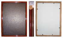 Рама 21 х 30 см. БС 229 ЛД со стеклом, багет деревянный "Малайзия", "4 пальца"