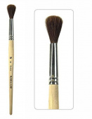 Кисть белка круглая, (А) (имитация, натуральный волос) ручка короткая № 6 "Школьник" 