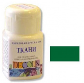 Акрил по ткани Зеленая темная DECOLA, 50мл.