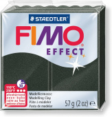 Пластика "Fimo effect", брус 57гр. Перламутр чёрный