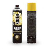 Эмаль аэрозольная акриловая «Золото 18 карат» DECORIX 400 мл глянцевая