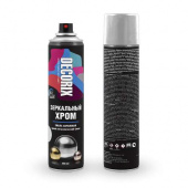 Эмаль аэрозольная акриловая Зеркальный Хром DECORIX, 400 мл.