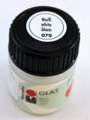 Краска для витража "Glas" Marabu 15мл. Белый
