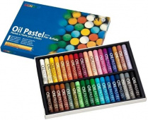 Набор пастели масляной круглой 36 цветов 17х70мм для школьников Mungyo Jumbo картонная коробка 