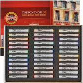 Набор мягкой художественной пастели 36 цв. Toison D'or, круглая, в картонной коробке Koh-i-noor 8515