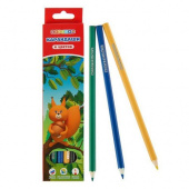 Набор цветных карандашей "Цветик", 6 цветов, шестигранные, 2М-4М, заточенные Набор цветных карандашей "Цветик", 6 цветов, шестигранные, 2М-4М, заточенные