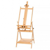 Мольберт станковый Студия SE-10B с нижней полкой, бук, холст до 155см Мольберт станковый Студия SE-10B с нижней полкой, бук, холст до 155см