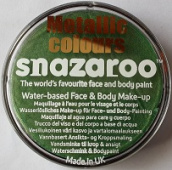 Краска для лица и тела 18мл. зеленый металлик "Snazaroo"