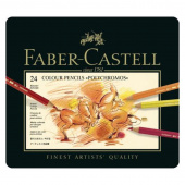 Набор цветных карандашей Faber-Castell профессионал. Polychromos 24цв., металл.кор. Набор цветных карандашей Faber-Castell профессионал. Polychromos 24цв., металл.кор.