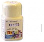 Акрил по ткани Белая DECOLA, 50мл. Акрил по ткани Белая DECOLA, 50мл.