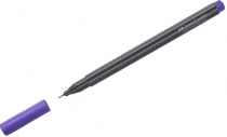 Ручка капиллярная Faber-Castell GRIP FINEPEN для черчения 0,4мм сине-фиолетовая, трехгранная
