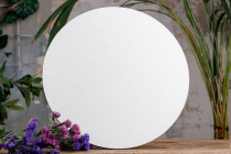 Планшет-АртБорд круглый, диаметр 30 см, толщина 1 см, без подрамника, двусторонняя ламинация ЛМДФ