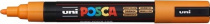 Маркер на водной основе UNI POSCA PC-1М, 0,7мм овальный, №04 Оранжевый