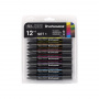 Набор художественных маркеров Brush, "Winsor&Newton", 12 цветов + 1 блендер, яркие оттенки