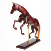 Манекен лошади 32 см, цвет темно-красный Манекен лошади 32 см, цвет темно-красный