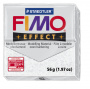 Пластика "Fimo effect", брус 56гр.Глиттер Белый
