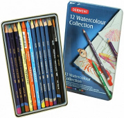 Набор Watercolour Collection, 12 шт. в металлической коробке (3 шт. акварельных мелка Aquatone в фо Набор Watercolour Collection, 12 шт. в металлической коробке (3 шт. акварельных мелка Aquatone в фо