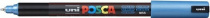Маркер на водной основе UNI POSCA PC-1МR, 0,7мм игольчатый, №М33 Металлик синий