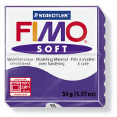 Пластика "Fimo soft", брус 56гр. Сливовый