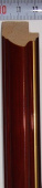 Рама 30 х 40 см. БС 232 ЛД со стеклом, багет деревянный "Малайзия", "4 пальца"