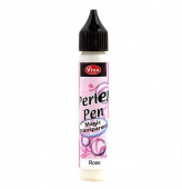 Краска для создания жемчужин "Perlen-Pen",Прозрачный розовый, 25мл. "Viva Decor"