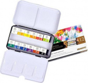 Набор красок акварельных Mungyo Gallery 12 цв маленькие кюветы 20х16х10мм в металлическим пенале