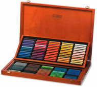 Набор сухих мелков 120цв. "Toison D'or", круглые, в деревянной коробке. Koh-i-noor 8539