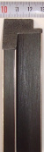 Багет пластиковый (1м.)(L 2.9м.) "Минерва" M 314-02 Черный с серебром 