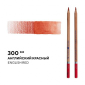 Карандаш профессиональный акварельный "Белые ночи" №300, английский красный Карандаш профессиональный акварельный "Белые ночи" №300, английский красный