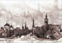 Планшет для акварели А5"Старый Таллин" 20л. 200 г