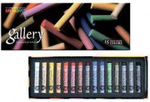 Набор пастели сухой мягкой круглой 15 цветов 10х70мм проф-ная MUNGYO Extra fine soft Pastel