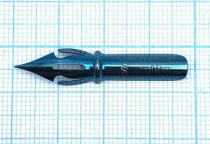 Перо стенографическое, толщина линии 0,1мм синее Manuscript Shorthand Nib №40