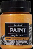 Краска акриловая декоративная "KolerPark" 50 мл., золото перламутр КР.39 