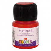 Акрил матовый Декола банка 20мл. цв.№ 331 Красная Акрил матовый Декола банка 20мл. цв.№ 331 Красная