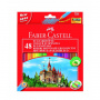 Набор цветных карандашей Faber-Castell ECO ЗАМОК с точилкой карт. кор. 48 шт.