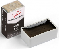 Акварель в кювете художественная 2.5 мл "VISTA-ARTISTA" VAW 806 черная