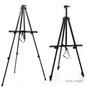 Мольберт "Тренога" телескоп.алюм черный с чехлом YM-0301, холст до 84 см. Мольберт "Тренога" телескоп.алюм черный с чехлом YM-0301, холст до 84 см.