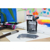 Акриловая краска Sennelier "Abstract" 120мл, №070 Черный металлик