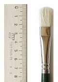 Кисть щетина овальная ручка длин. №9